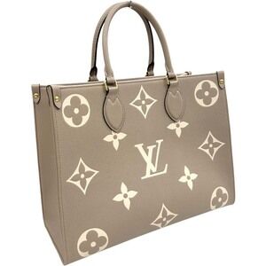 Louis Vuitton On the Go Beige Handbag